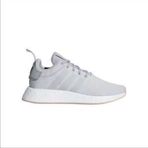 adidas 8 NMD R2 Grey Crystal White 3 stripes shoe